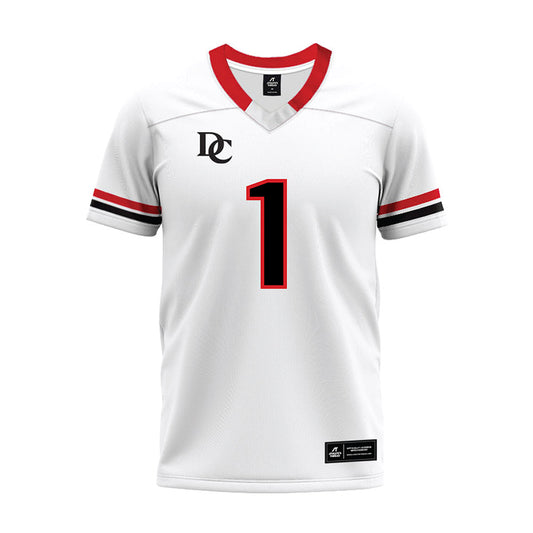 Davidson - NCAA Football : Dominic Njoku - 2024 White Premium Football Jersey