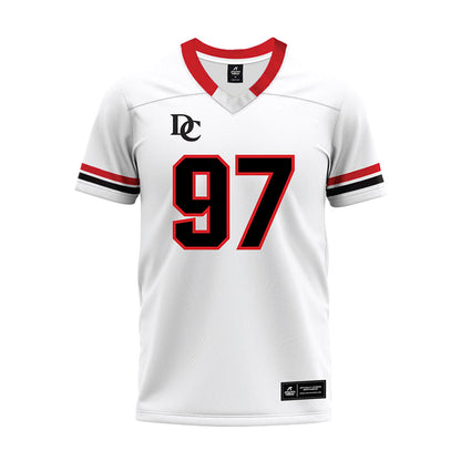 Davidson - NCAA Football : Liam McMann - 2024 White Premium Football Jersey-0