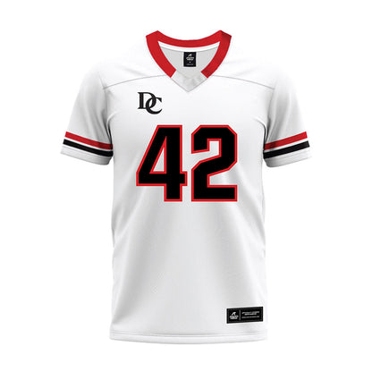 Davidson - NCAA Football : Dallas Brown - 2024 White Premium Football Jersey