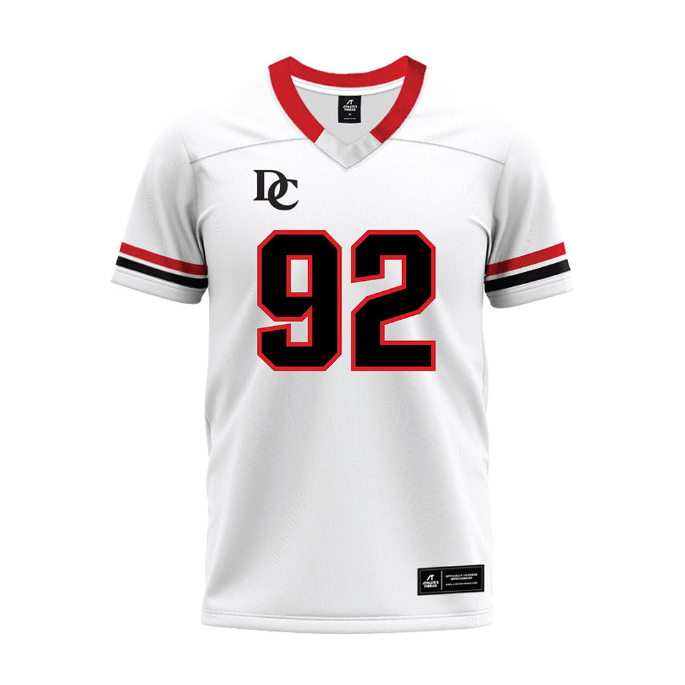 Davidson - NCAA Football : Christian Hayes - 2024 White Premium Football Jersey-0