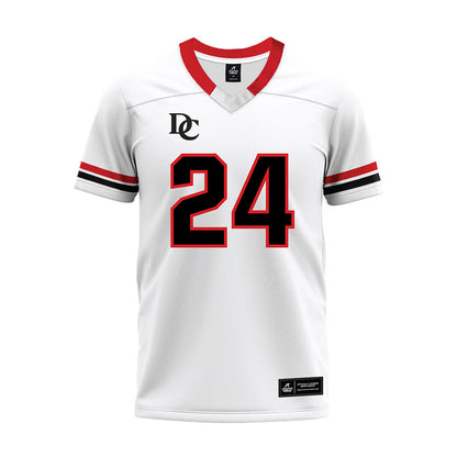 Davidson - NCAA Football : Brodey Berg - 2024 White Premium Football Jersey-0
