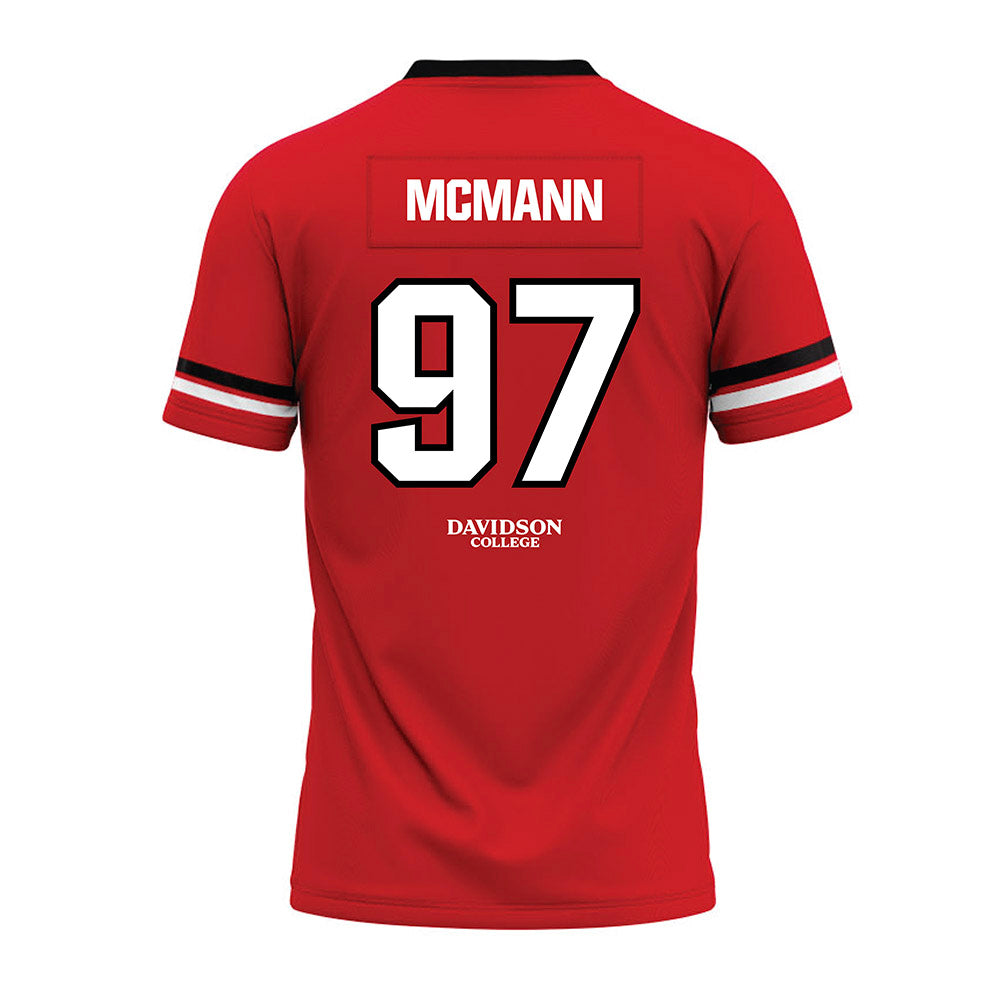 Davidson - NCAA Football : Liam McMann - 2024 Orange Premium Football Jersey-1