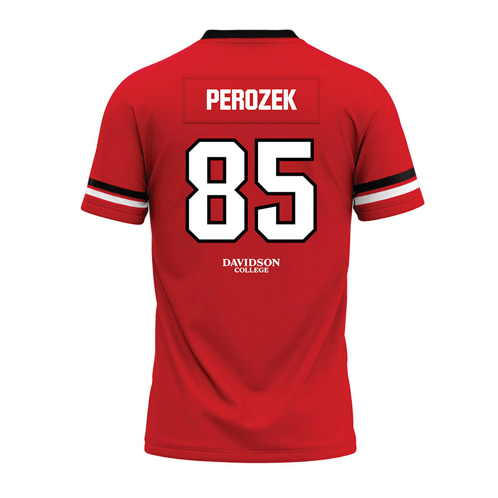 Davidson - NCAA Football : Jack Perozek - 2024 Orange Premium Football Jersey-1