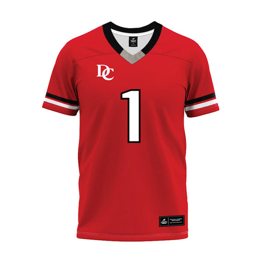 Davidson - NCAA Football : Dominic Njoku - 2024 Orange Premium Football Jersey