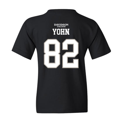 Davidson - NCAA Football : Gavin Yohn - Black Replica Shersey Youth T-Shirt