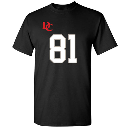 Davidson - NCAA Football : Alani Ajigbotosho - Black Replica Shersey T-Shirt