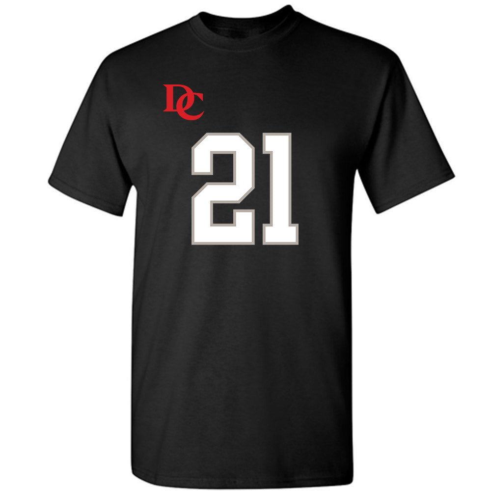 Davidson - NCAA Football : Caiden Collins - Black Replica Shersey T-Shirt-0