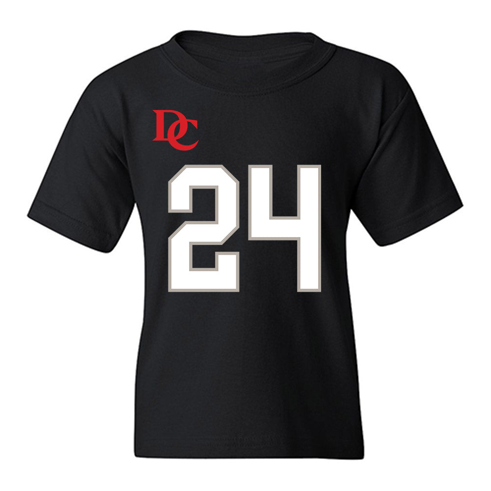 Davidson - NCAA Football : Brodey Berg - Black Replica Shersey Youth T-Shirt-0