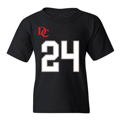 Davidson - NCAA Football : Brodey Berg - Black Replica Shersey Youth T-Shirt-0