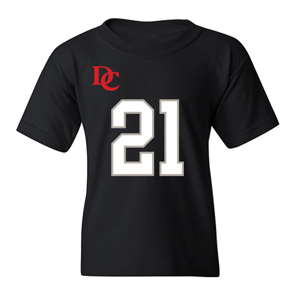 Davidson - NCAA Football : Caiden Collins - Black Replica Shersey Youth T-Shirt-0