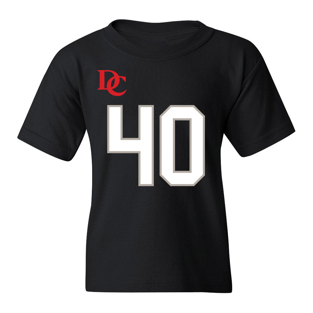 Davidson - NCAA Football : Carius McClain - Black Replica Shersey Youth T-Shirt