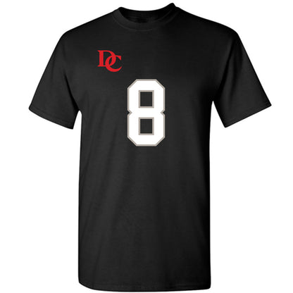 Davidson - NCAA Football : Andrew Frazier - Black Replica Shersey T-Shirt