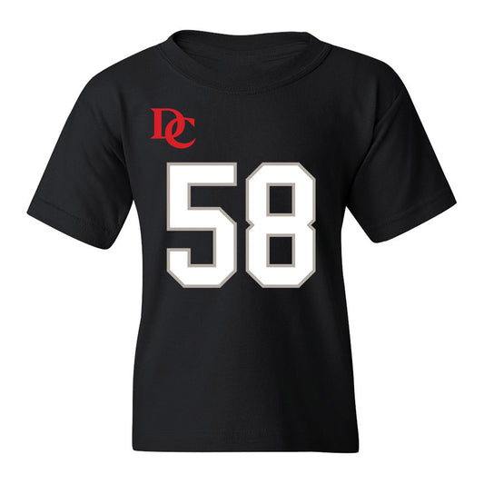 Davidson - NCAA Football : Ethan Greer - Black Replica Shersey Youth T-Shirt