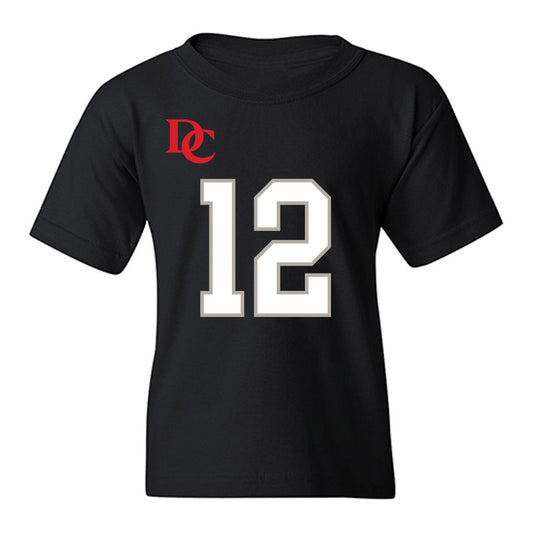 Davidson - NCAA Football : Christian Lyons - Black Replica Shersey Youth T-Shirt-0