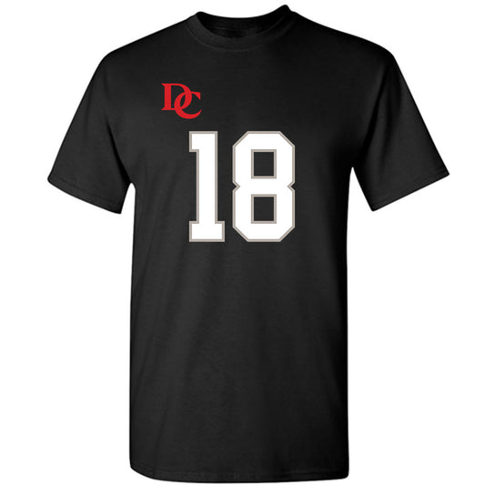 Davidson - NCAA Football : Jacary Lightsey - Black Replica Shersey T-Shirt