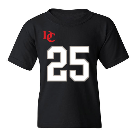 Davidson - NCAA Football : Aaron Carey - Black Replica Shersey Youth T-Shirt