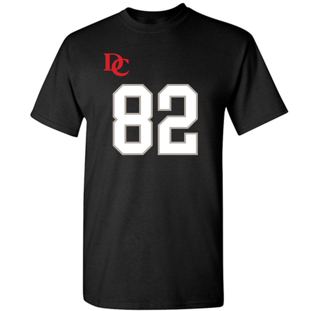 Davidson - NCAA Football : Gavin Yohn - Black Replica Shersey T-Shirt