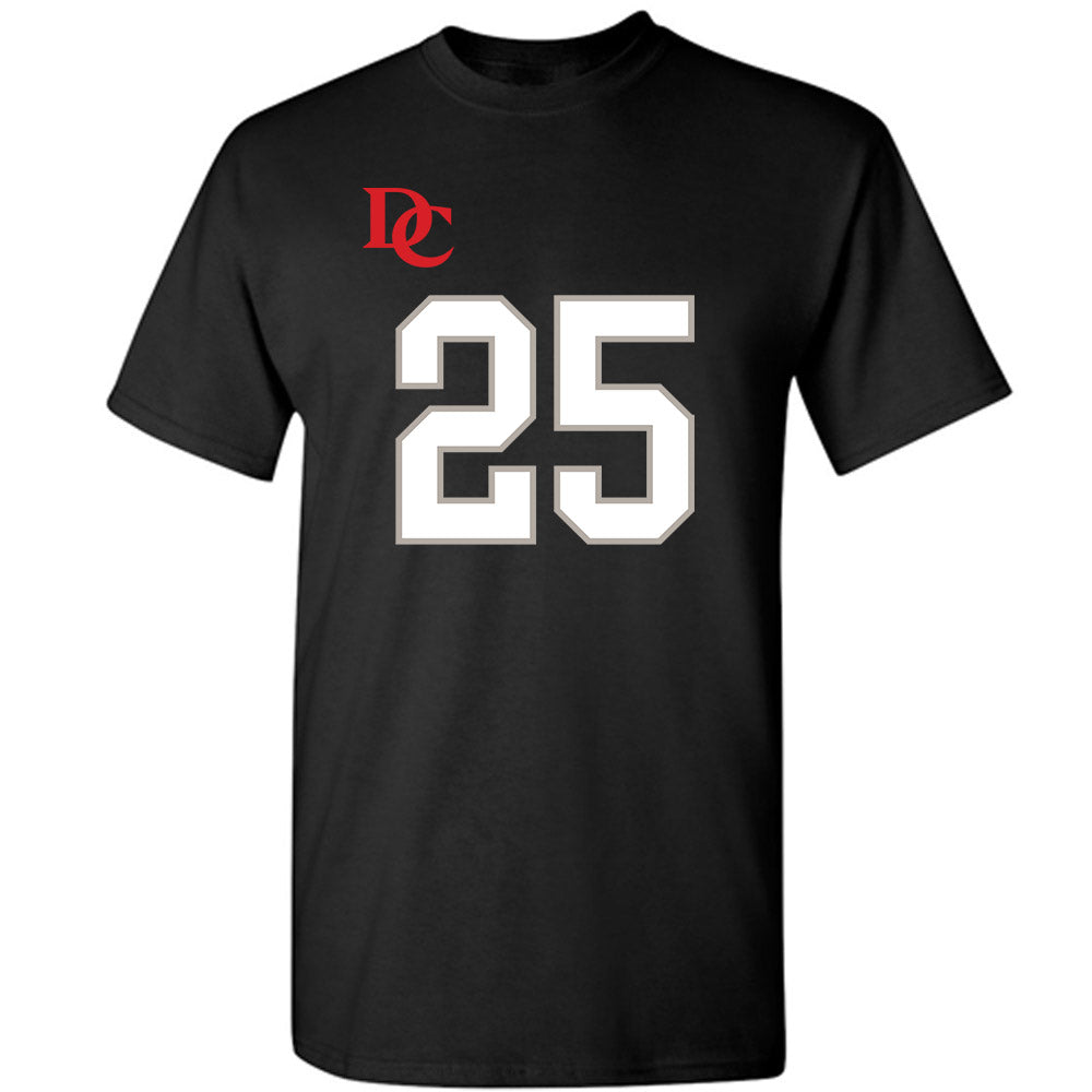 Davidson - NCAA Football : Shay Ragland - Black Replica Shersey T-Shirt-0