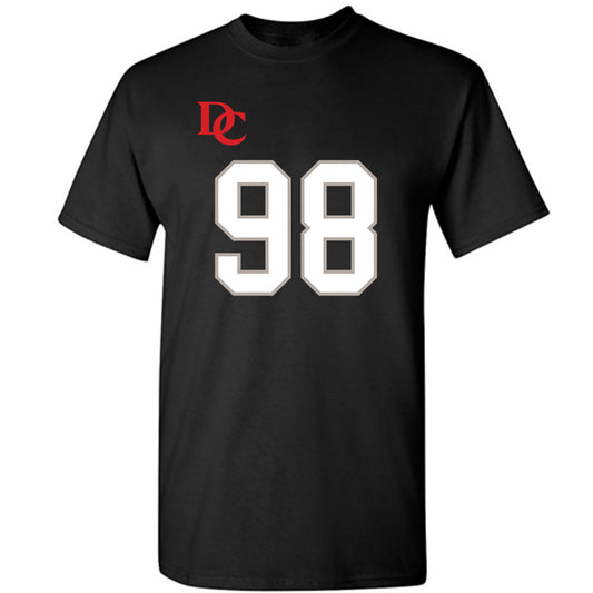 Davidson - NCAA Football : Jeramy Stith - Black Replica Shersey T-Shirt-0