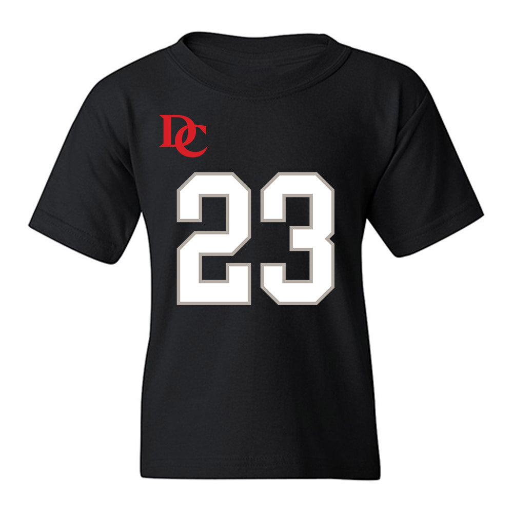 Davidson - NCAA Football : Nakoma Scott - Black Replica Shersey Youth T-Shirt-0