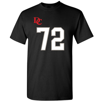 Davidson - NCAA Football : Liam Turner - Black Replica Shersey T-Shirt