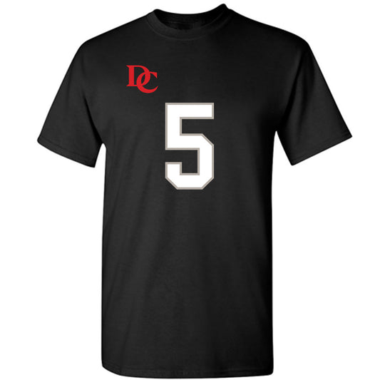 Davidson - NCAA Football : Coulter Cleland - Black Replica Shersey T-Shirt