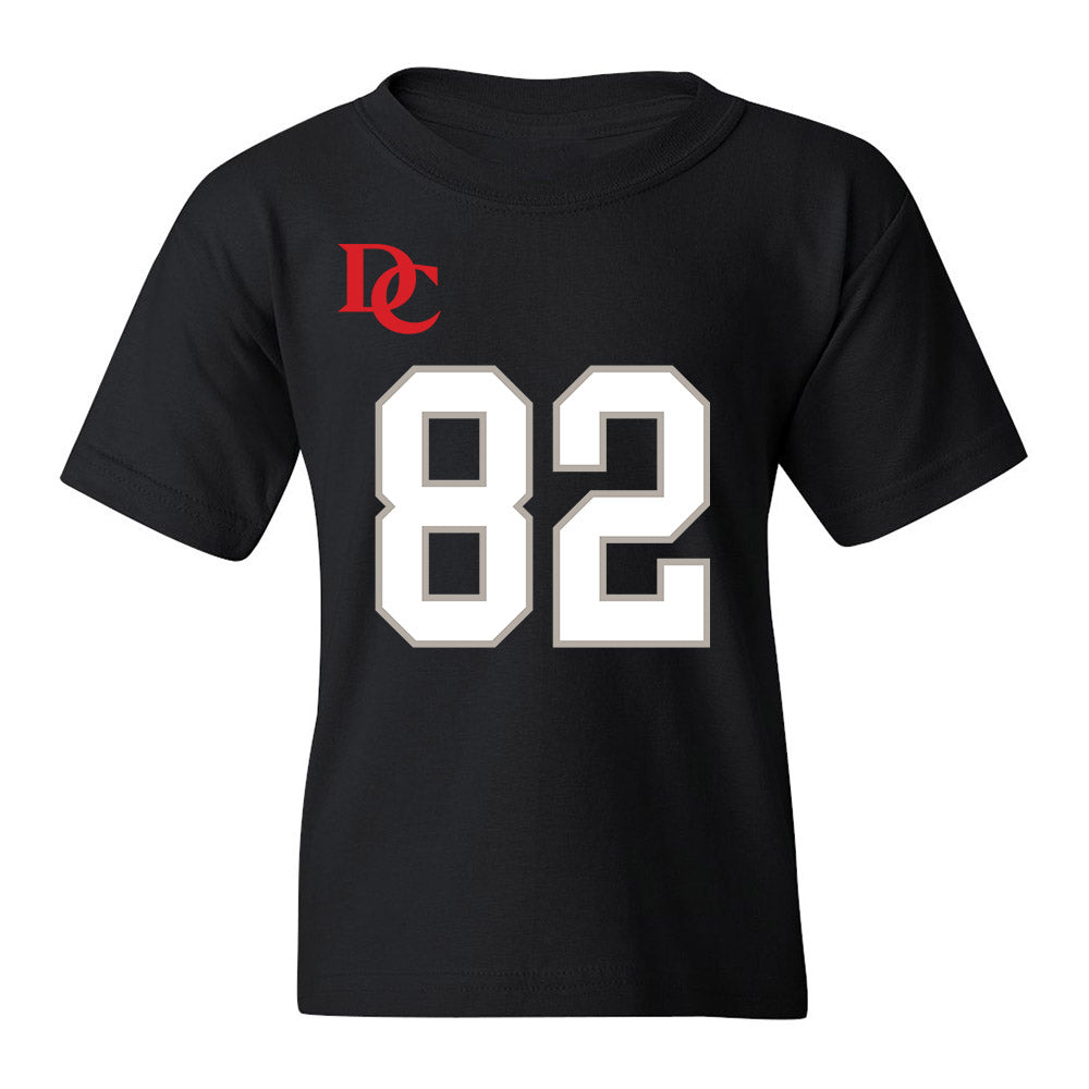Davidson - NCAA Football : Gavin Yohn - Black Replica Shersey Youth T-Shirt