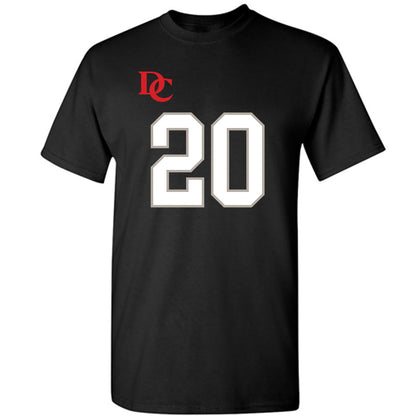 Davidson - NCAA Football : Quinton Cancel II - Black Replica Shersey T-Shirt