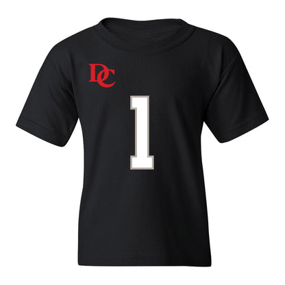 Davidson - NCAA Football : Jaleel Sales - Black Replica Shersey Youth T-Shirt