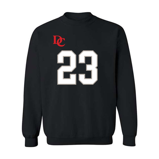 Davidson - NCAA Football : Nakoma Scott - Black Replica Shersey Crewneck Sweatshirt-0