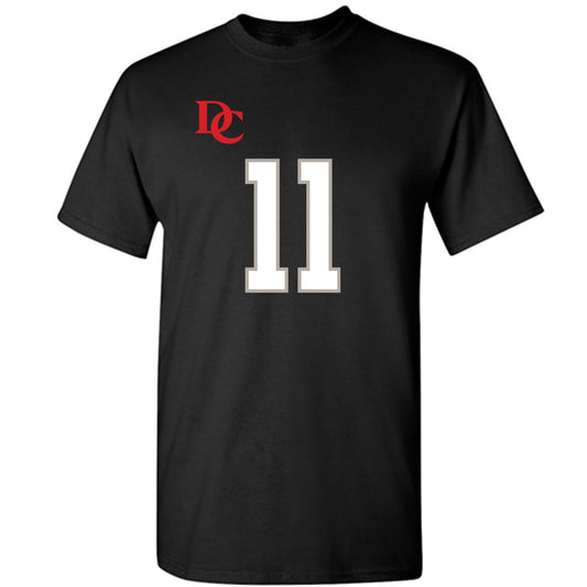 Davidson - NCAA Football : Brody Reina - Black Replica Shersey T-Shirt