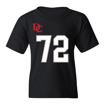 Davidson - NCAA Football : Liam Turner - Black Replica Shersey Youth T-Shirt