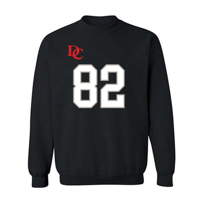 Davidson - NCAA Football : Gavin Yohn - Black Replica Shersey Crewneck Sweatshirt