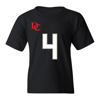 Davidson - NCAA Football : Tahir Henry - Black Replica Shersey Youth T-Shirt