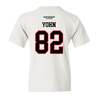 Davidson - NCAA Football : Gavin Yohn - White Replica Shersey Youth T-Shirt