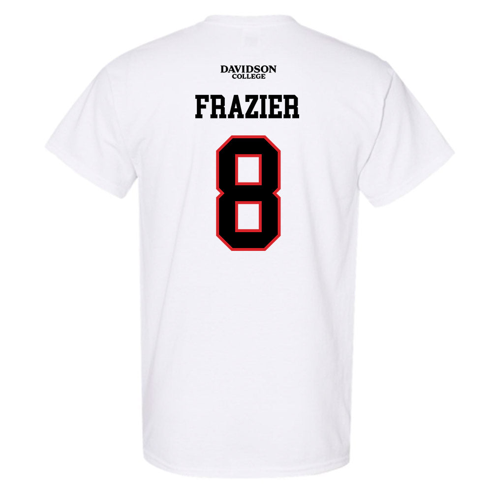 Davidson - NCAA Football : Andrew Frazier - White Replica Shersey T-Shirt