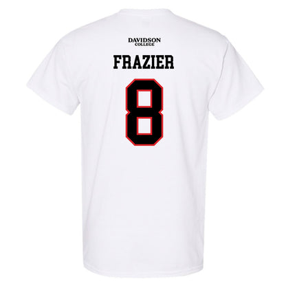 Davidson - NCAA Football : Andrew Frazier - White Replica Shersey T-Shirt