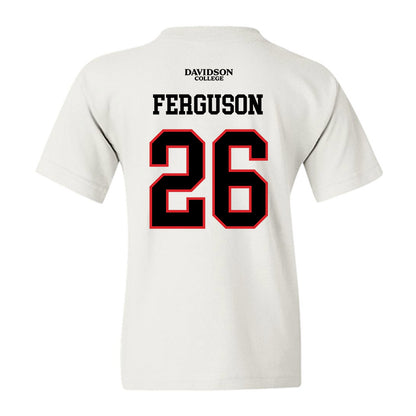 Davidson - NCAA Football : Jayden Ferguson - White Replica Shersey Youth T-Shirt-1