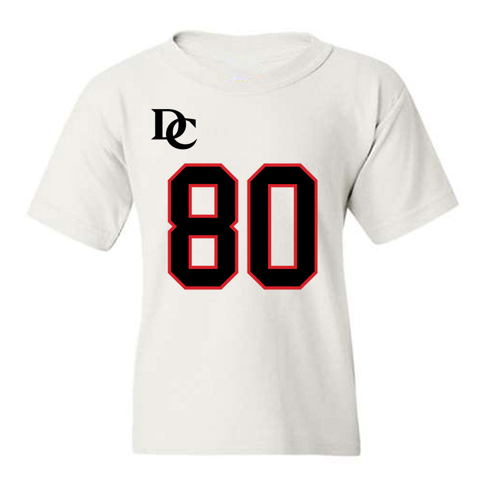 Davidson - NCAA Football : Xavier Vela - White Replica Shersey Youth T-Shirt-0