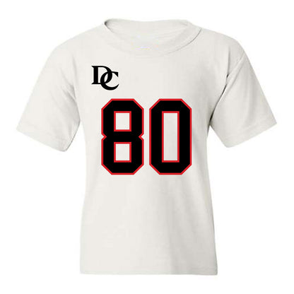 Davidson - NCAA Football : Xavier Vela - White Replica Shersey Youth T-Shirt-0