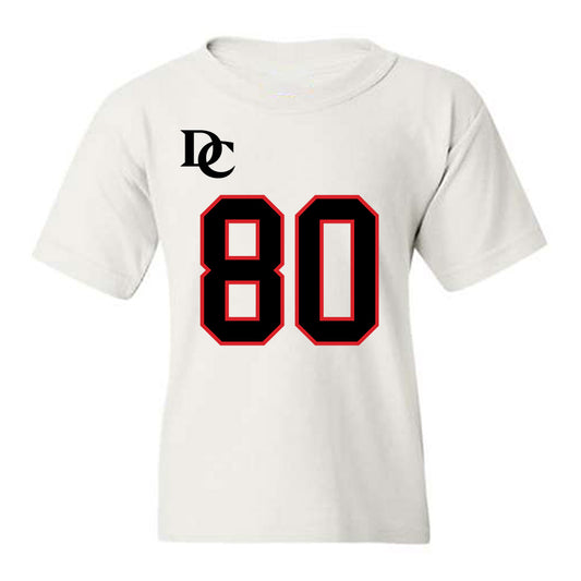 Davidson - NCAA Football : Xavier Vela - White Replica Shersey Youth T-Shirt-0