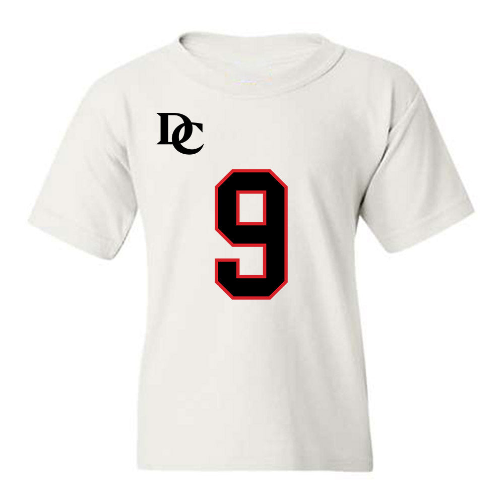 Davidson - NCAA Football : Landon Glezen - White Replica Shersey Youth T-Shirt-0