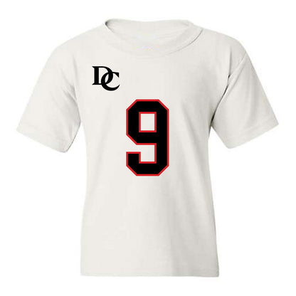 Davidson - NCAA Football : Landon Glezen - White Replica Shersey Youth T-Shirt-0