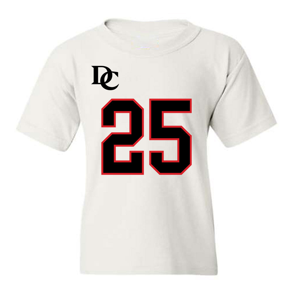 Davidson - NCAA Football : Aaron Carey - White Replica Shersey Youth T-Shirt