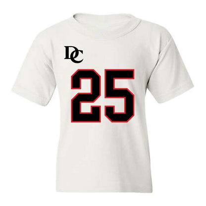 Davidson - NCAA Football : Aaron Carey - White Replica Shersey Youth T-Shirt