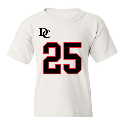 Davidson - NCAA Football : Aaron Carey - White Replica Shersey Youth T-Shirt