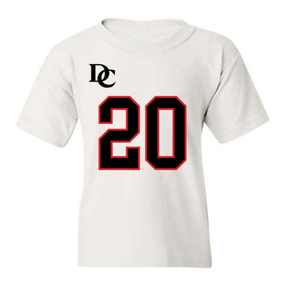 Davidson - NCAA Football : Quinton Cancel II - White Replica Shersey Youth T-Shirt