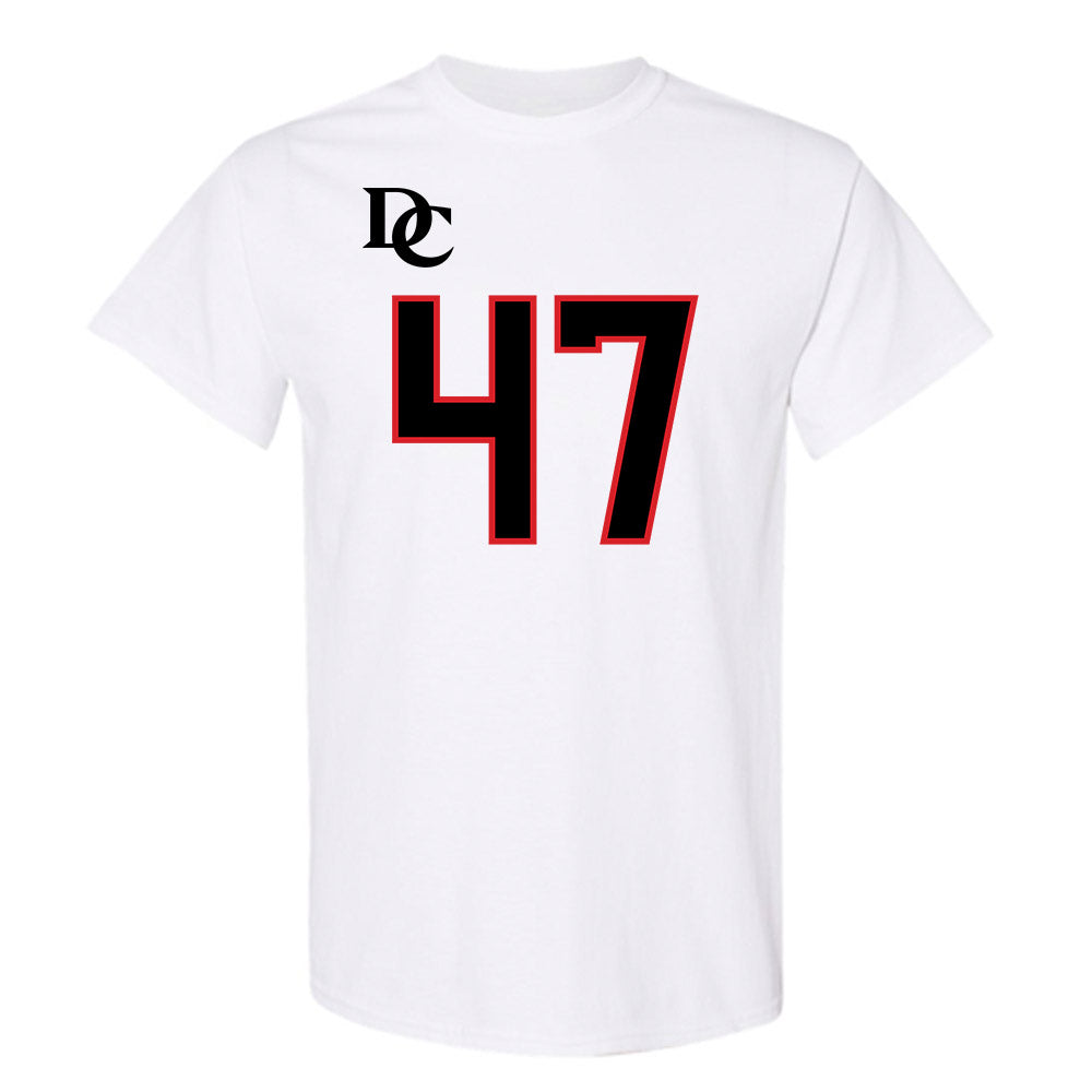 Davidson - NCAA Football : Nash Pippin - White Replica Shersey T-Shirt-0