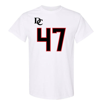 Davidson - NCAA Football : Nash Pippin - White Replica Shersey T-Shirt-0