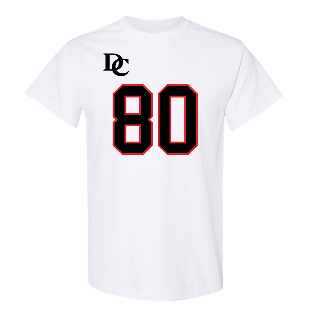 Davidson - NCAA Football : Xavier Vela - White Replica Shersey T-Shirt-0